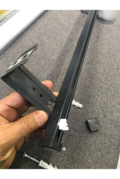 özdeğer home 125 Cm Duvara Montaj Tek Kanallı Alüminyum Korniş Duvar Modeli P...