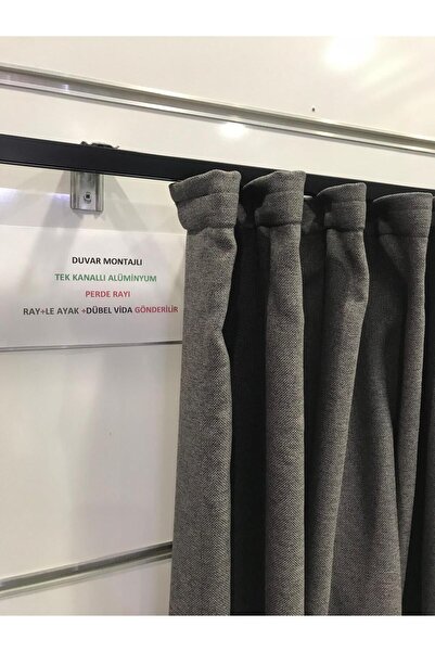 özdeğer home 125 Cm Duvara Montaj Tek Kanallı Alüminyum Korniş Duvar Modeli P...