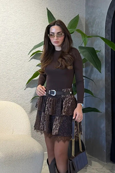 SHILSEE BEUTİQUE ΓΥΝΑΙΚΕΙΑ ΦΟΥΣΤΑ ΜΙΝΙ ΣΙΦΩΝΙ ΜΕ ΛΕΠΤΟΜΕΡΗ ΣΧΕΔΙΑΣΜΟ ΜΕ ΔΑΝΤΕ...