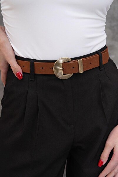 Mynoa SÜET/Antik Toka Köprülü Kadın Kemeri,Ceket Kemeri,Pantalon Kemeri.