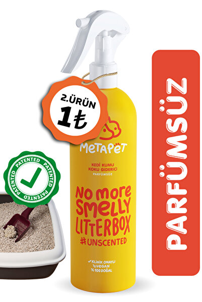 Metapet Parfümsüz Özel Kedi Kumu Koku Giderici, Doğal Ve Kokusuz/naturel Kedi...