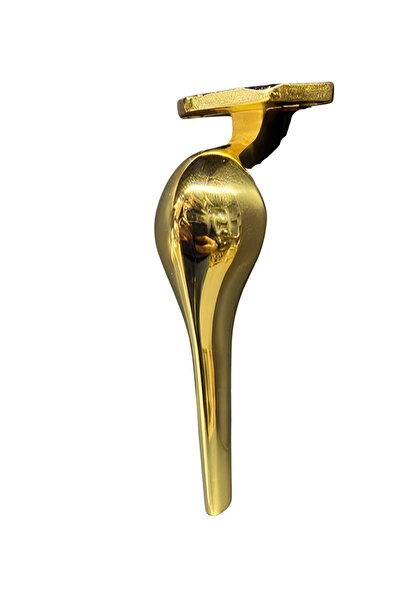 Taşkın Aksesuar Picior metalic cu lingură 16 cm Culoare aurie pentru fotoliu,...