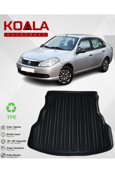KoalaOtoTekstil Renault Symbol (2008-2012) 3d Bagaj Havuzu