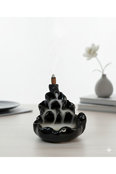 Şirin Hediyelik Küçük Üçlü Yaprak Geri Akışlı Şelale Tütsülük