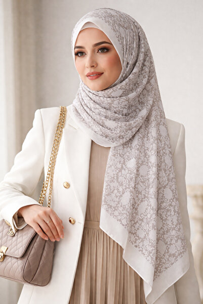 REMOMODA Patterned Cashmere Model, Italian Koton Flexible Soft Shawl High Qua...