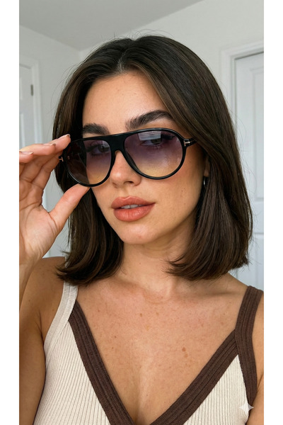 PİYESBOUTİQUE Unisex Women's Men's Uv400 Protected Framed Pilot Sunglasses wi...