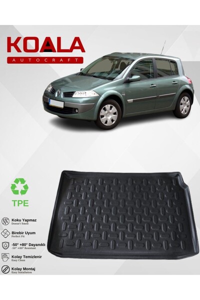 KoalaOtoTekstil Renault Megane 2 Hatchback (2004-2010) 3d Bagaj Havuzu