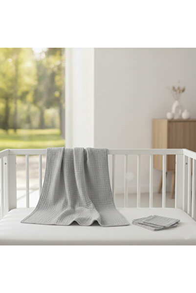 Gül Ev Tekstil Ürünleri Multi-Purpose Muslin Baby Cover and Mouth Wipe