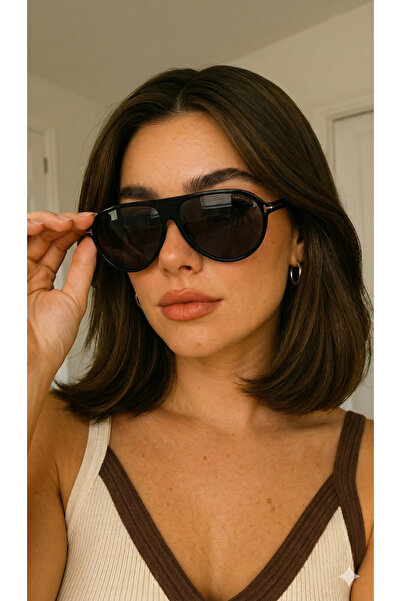 PİYESBOUTİQUE Unisex Women's Men's Uv400 Protected Framed Pilot Sunglasses wi...