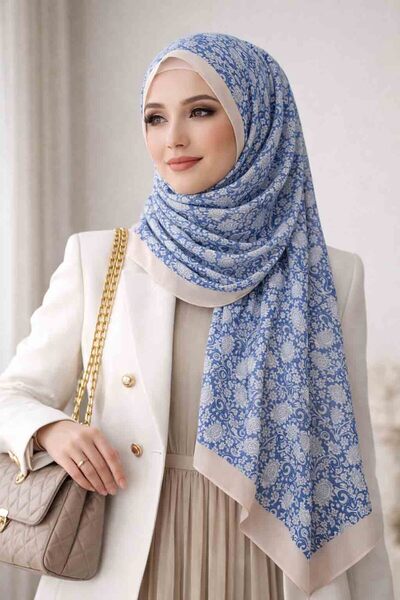 REMOMODA Patterned Cashmere Model, Italian Koton Flexible Soft Shawl High Qua...