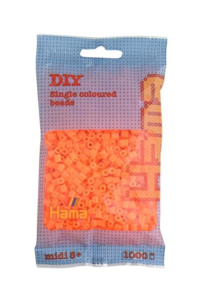 Hama Μίντι Χάντζες 1000 τμχ - Νέον Πορτοκαλί