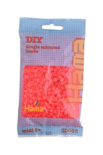 Hama Миди мъниста 1000 броя - неоново червено