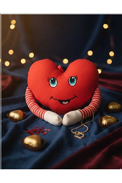 elifim home kalp 30 cm sevgililer günü hediyelik kollar cırtlı