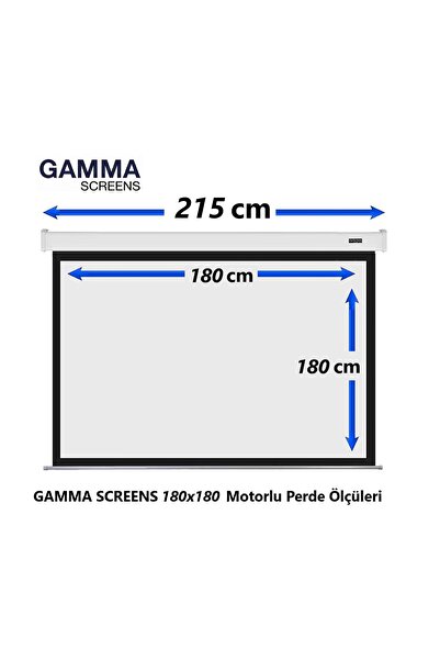 Gamma Screens 180x180 Motorlu Projeksiyon Perdesi