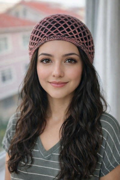 A&D HANDMADE قبعة محبوكة يدويًا>إكسسوارات للشعر