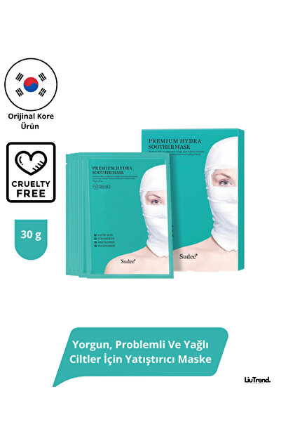 Sudee Premium Hydra Soother Mask (30 ml * 5 ad) Yorgun Ciltler İçin Rahatlatı...