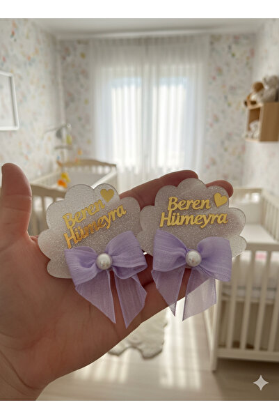 NaturessCo Lilac Bow Oyster Model Gift Baby Magnet (10 Pieces)