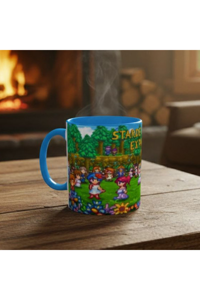 ALPŞAN TİCARET Stardew Valley Oyuncu Gamer Tasarım Hediyelik Porselen Kupa-Ça...