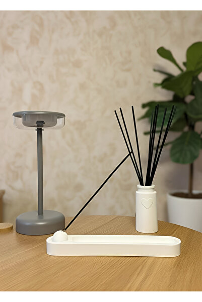 Elan Design Dekoratif El Yapımı Tütsülük ve Tütsü çubukları için Kalp Vazo Set