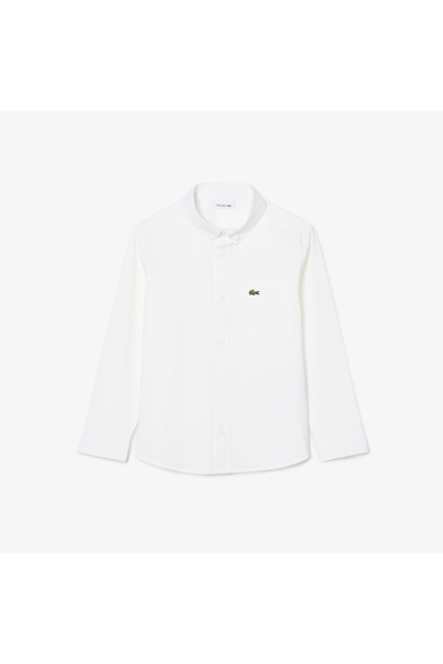 Lacoste قميص أكسفورد بجيب على الصدر - CJ0945-00-001