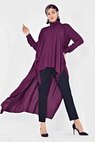 Alvina VOLANLI ÖNÜ KISA ARKASI UZUN TUNİK 4874