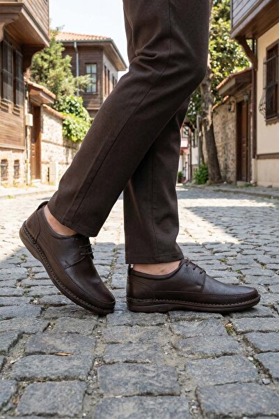 Al-Me Ayakkabı Al-Me Erkek Yazlık İç Dış Hakiki Deri Ortopedik Rahat Klimalı ...