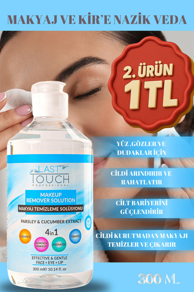 LAST TOUCH Maydanoz Ve Salatalık Özlü Makyaj Temizleyici Yüz, Göz, Dudak Için...