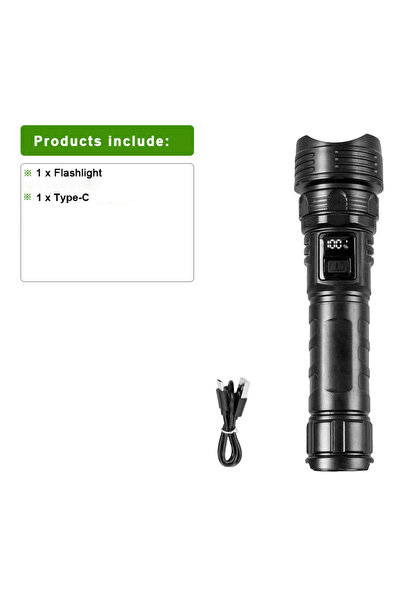 Choice 2800mAh 2000000 High Power LED Flashlights Type-C Rechargeable Torch L...