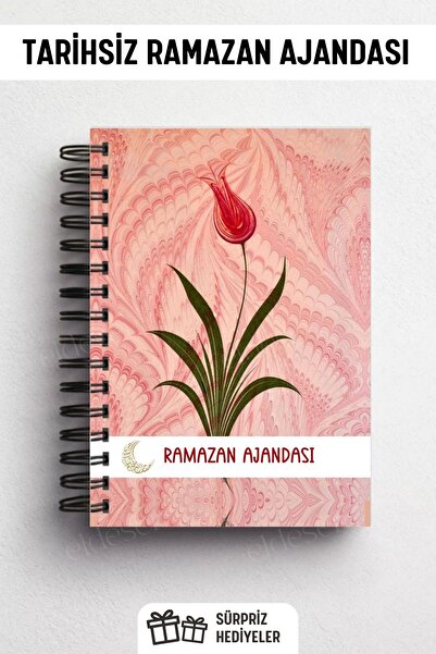 Eldesen Tasarım Ramazan Ajandası, Oruç, Hatim, Teravih, Günlük ve Aylık Planl...