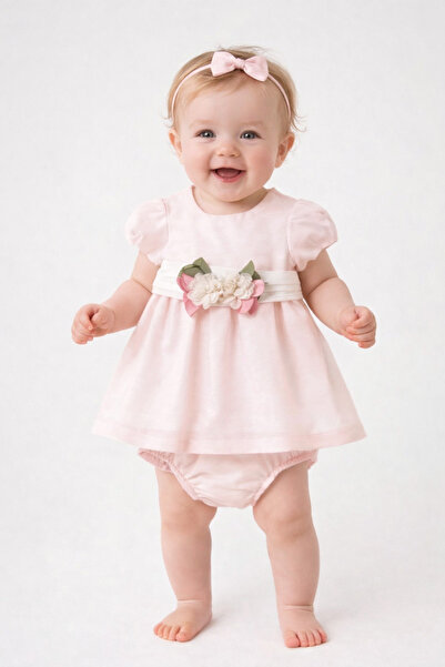 MAYORAL Baby Girl Dress Shorts Suit Pink