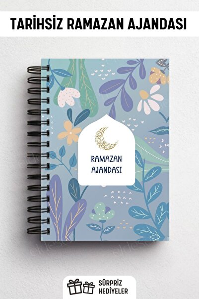Eldesen Tasarım Ramazan Ajandası, Oruç, Hatim, Teravih, Günlük ve Aylık Planl...