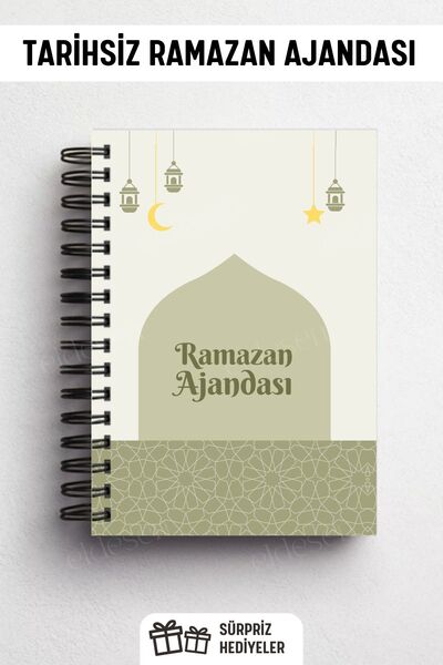 Eldesen Tasarım Ramazan Ajandası, Oruç, Hatim, Teravih, Günlük ve Aylık Planl...