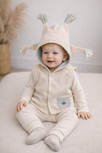 andywawa Baby Boy Vest Beige