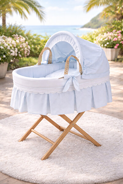 Funna Baby MOSES BASKET BLUE