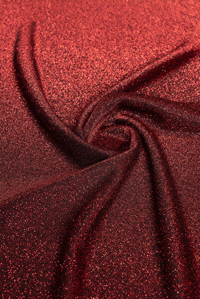 Kumaş Deposu Πλεκτό ύφασμα Brayt Glittered Dark Burgundy