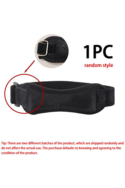 Choice قطعة سوداء من وسادة الركبة الضاغطة القابلة للتعديل لامتصاص الصدمات مع ...