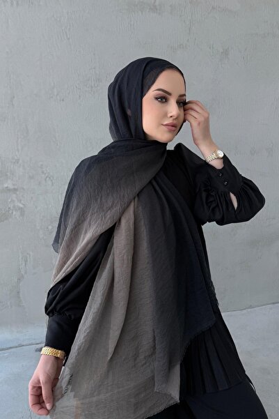 Byedauzunlar Degrade Konfor Şal Siyah&Bej