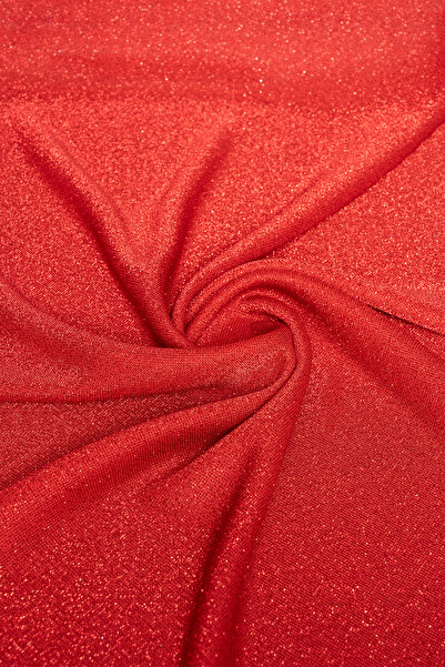 Kumaş Deposu قماش محبوك باللون الأحمر اللامع من برايت