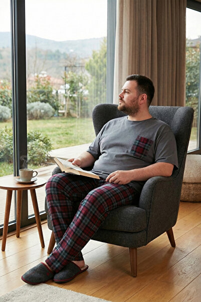 Buratti Set de pijama de marime mare, bumbac, cu ajustare normală, set de pij...