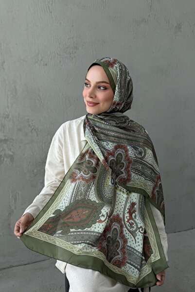 Byedauzunlar Şal verde Mahra din mătase indiană autentică