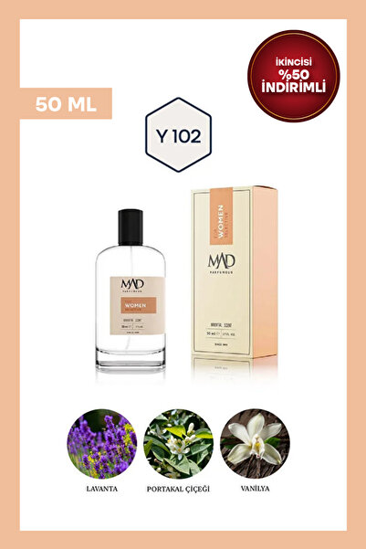 Mad Parfüm Mad Y102 Selective 50 ml Kadın Parfüm | Oryantal & Çiçeksi Notalar
