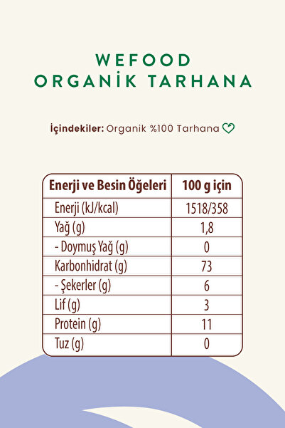 Wefood Kids Organik Bebek Tarhanası 400 gr
