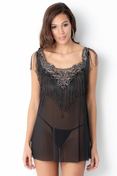 Miorre Διαφανές μωρό με λεπτομέρειες από γκιπούρ και φούντα Despacito