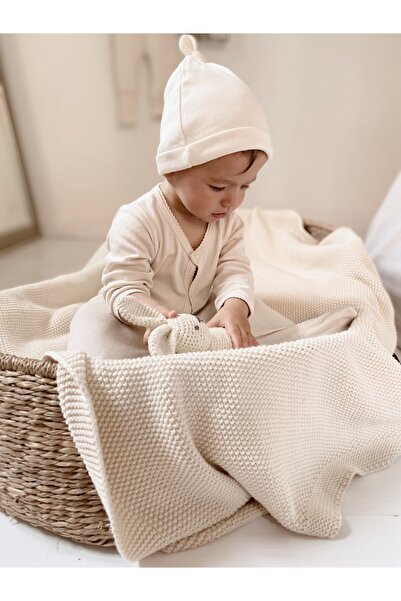 Naturaborn Gots Organik Sertifikalı Kukuletalı Şapka