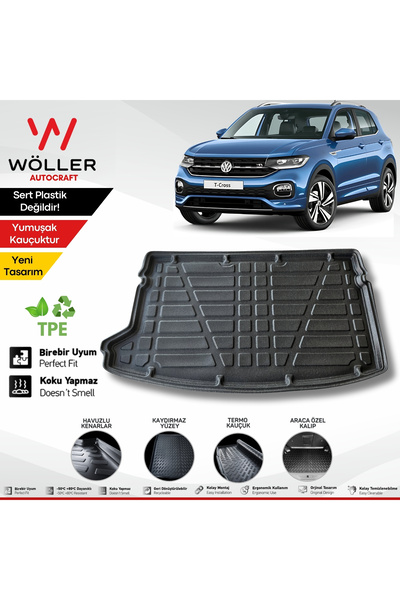 wöller Volkswagen T Cross Bagaj Havuzu 2022 2026 Arası Uyumlu 3d Ultraflex Esnek