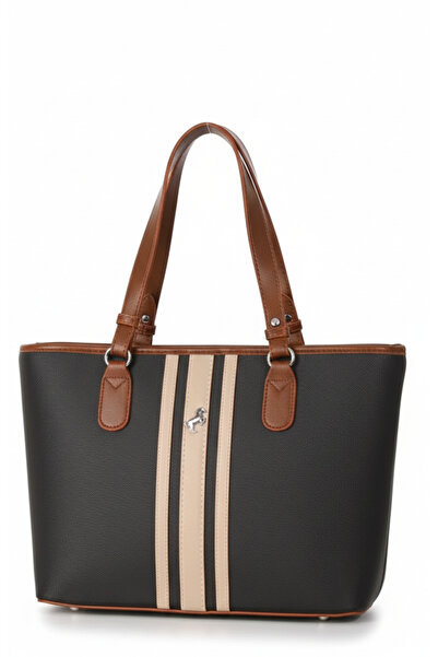 Çanta Trend Miami Polo Club Black Tan Large Size Shoulder Crossbody Bag