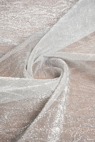 Kumaş Deposu Πλεκτό ύφασμα βραδινό φόρεμα με σχέδιο Moonlight Grey