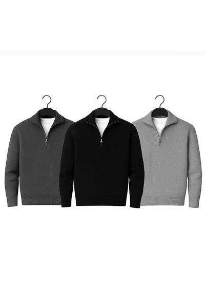 MerStore Set of 3 Men's Knitwear Sweaters