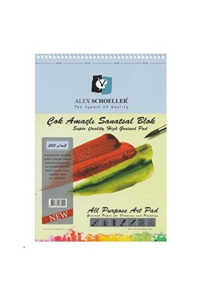 Alex Schoeller دفتر ملاحظات حلزوني متعدد الأغراض 200 غرام A5 20.دفتر فني A.SPR