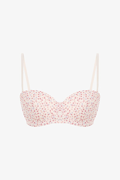 Penti Light Pink Bloom Patterned Lace Lace Bra